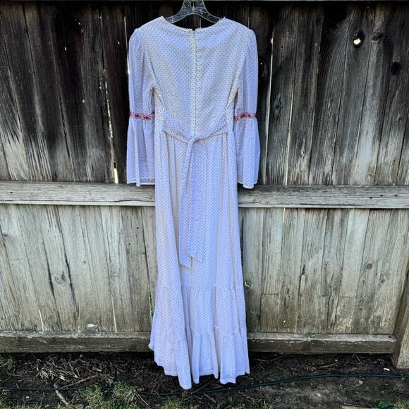 Vintage Roberta California 60s 70s Boho Hippie Peasant Dress Women's - Picture 8 of 11